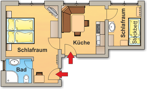 Skizze Apartment 2